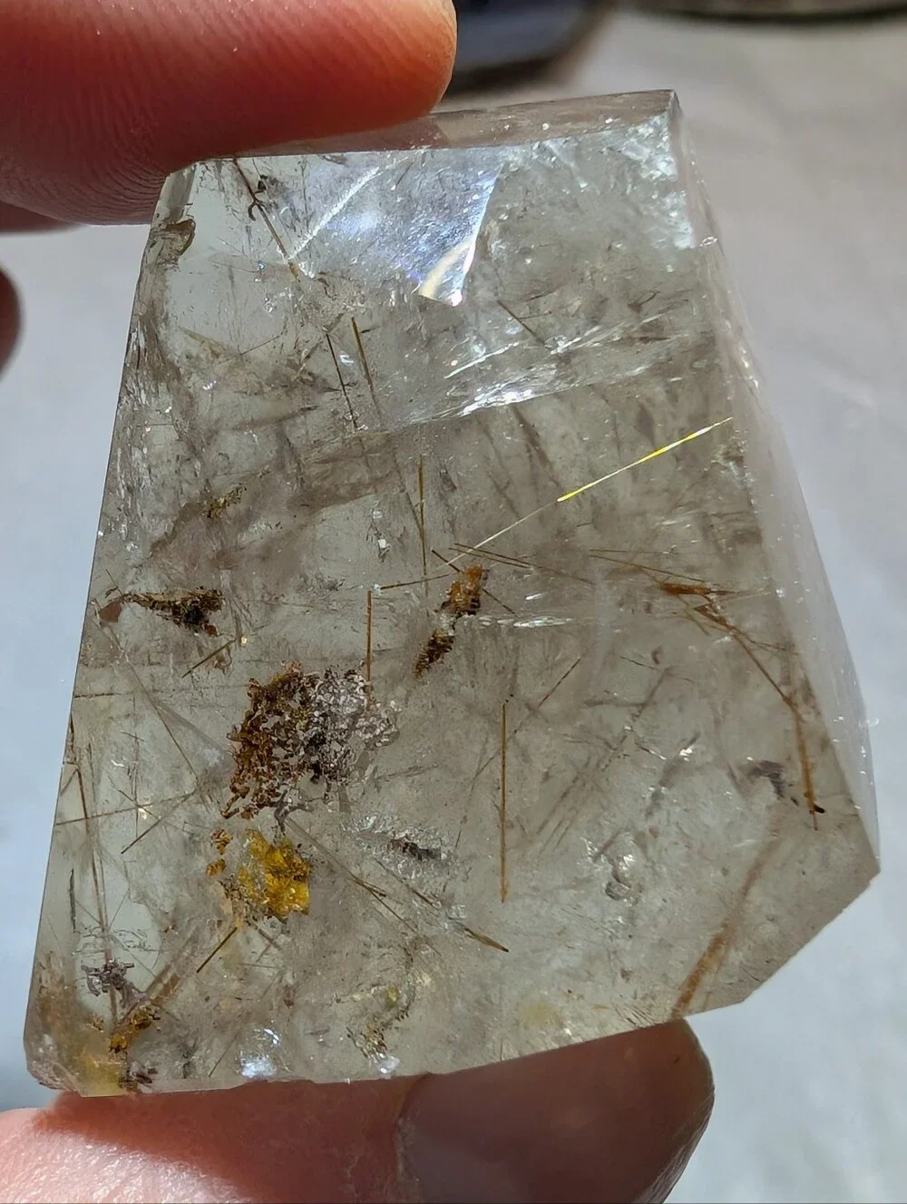 Golden Rutilated Quartz Freeform - Picture 5 of 11